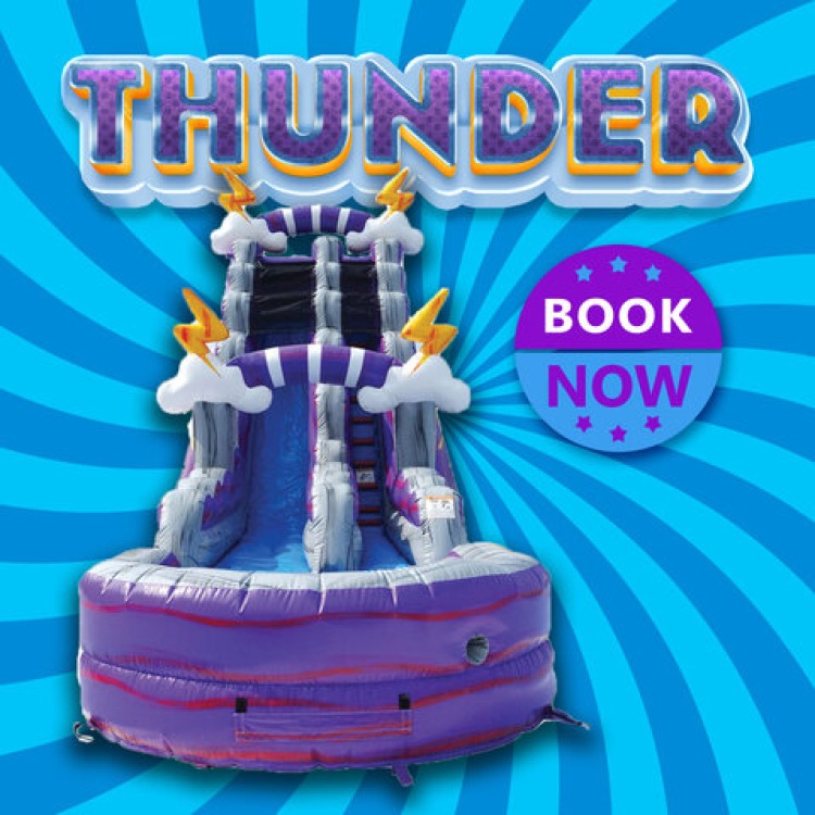 Purple Thunder 19ft Water Slide