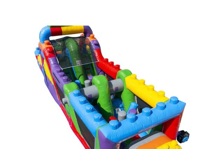 40ft Lego Obstacle Course Wet